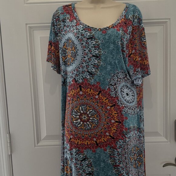 Colorful Print Dress by Korsis - Picture 1 of 3